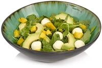 S&auml;nger | Salatschale Palm Beach aus Steingut, Salat Teller, Sch&uuml;ssel, Einzigartiges