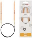 KnitPro Basix Birch Rundstricknadel, 80 cm L&auml;nge x 6.00 mm St&auml;rken, Beige