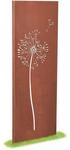 prima terra Deko- und Sichtschutzelement Edelrost Pusteblume H=158cm B=60cm