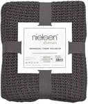 nielsen HOME Wohndecke Alen grob gestrickt, 150x200 cm, Antik Grau, 100% Baumwolle,