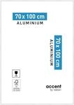 accent by nielsen Bilderrahmen, 70 x 100 cm, Aluminium, Wei&szlig; glanz,...