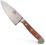 G&Uuml;DE Solingen - Hartk&auml;semesser K&auml;semesser geschmiedet, 10 cm, Birnenholz, ALPHA