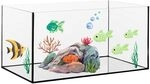 GarPet Aquarium aus Glas - Glasbecken f&uuml;r S&uuml;&szlig;- und Seewasser - hochwertiges