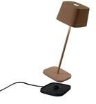 Zafferano, Ofelia Lampe, Kabellose, Wiederaufladbare Tischlampe mit Touch Control,