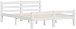vidaXL Massivholzbett Doppelbett Bettgestell Bett Holzbett Bettrahmen Lattenrost