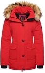 Superdry Damen Everest Parka Hohes Risiko Rot 40