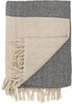 Bloomingville Hochwertige Tagesdecke 160 x 130 cm &ndash; Vielseitige Kuscheldecke aus
