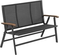 Dehner Klappbank Colmar, 2-Sitzer, ca. 128x 99 x 61.5 cm, aus FSC&reg; -...
