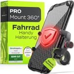 Impact&reg; Pro Mount 360&deg; - Handyhalterung Fahrrad [Smartphone KOMPATIBEL 4-7 Zoll] -