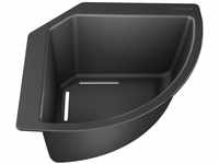 BLANCO Eck-Schale | Kunststoff schwarz | 215 x 215 mm | Passend zu allen Granitspüle