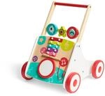 Hape Musik Lauflernwagen - Lauflernhilfe aus Holz mit Musik Xylofon, Trommel &
