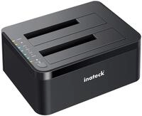 Inateck USB 3.0 Festplatten Dockingstation, Dual-Schacht Docking f&uuml;r 2,5/3,5...