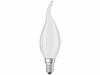 OSRAM Dimmbare Filament LED Lampe mit E14 Sockel, Warmweiss (2700K), Windstoß Kerze,