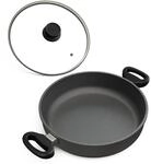 Hoffmann Schmorpfanne 32 cm hoher Rand Induktion I Pfanne mit 2 Griffen Made in