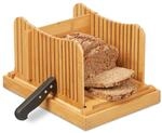 Relaxdays Brotschneidehilfe, verstellbare Schneidehilfe, Brot, Toast und Kuchen,