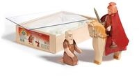 Ostheimer 37910 Set St. Martin mit Sankt Martin, Pferd und Bettler und Holzkiste