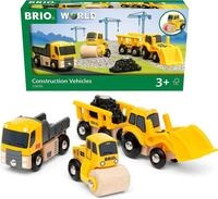 BRIO World 33658 Baustellenfahrzeuge - Erg&auml;nzung Holzeisenbahn - Empfohlen ab 3