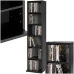 tectake&reg; CD Regal f&uuml;r bis zu 102 CDs - Aufbewahrung f&uuml;r CD H&uuml;llen, DVD St&auml;nder,