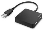 Hama USB Hub 2.0, 4-Fach Adapter (4in1 USB A Hub, Splitter mit 4-Ports, klein &