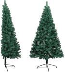 vidaXL K&uuml;nstlicher Halber Weihnachtsbaum mit St&auml;nder Christbaum Tannenbaum...