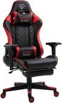 TRISENS Gaming Stuhl mit Fu&szlig;st&uuml;tze und ergonomsichen 4D-Armlehnen - Gaming Chair in