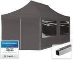 TOOLPORT Faltpavillon Faltzelt Pavillon 3x6m - 4 Seitenteile Aluminium 32mm Partyzelt