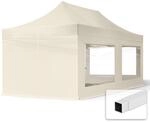 TOOLPORT 3x6m Faltpavillon Pavillon Partyzelt Gazebo Stahl 30mm, 4 Seitenteile,