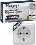 Kopp STANDARD 1fach Schutzkontakt-Steckdose in Arktis-Wei&szlig; - Hochwertige