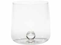 Zafferano Bilia Glasbecher - Handgemachtes Transparent Glas, Verziert mit bunter