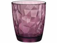 Bormioli Rocco 350230 Diamond Rock Purple Trinkglas, Wasserglas, Saftglas,...