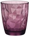 Bormioli Rocco 350230 Diamond Rock Purple Trinkglas, Wasserglas, Saftglas, 305ml,