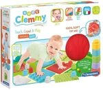 Clementoni Soft Clemmy Sensorische Spielmatten | Mit 8 weichen Bausteinen & 8