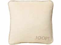 Joop! Kissen Uni Doubleface Sand Pergament Baumwolle/Polyacryl, Maße: 50cm x...