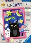 CreArt - Malen nach Zahlen mit Gipselementen: Sternenkatze - Neuware