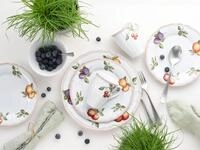 CreaTable, 16999, Serie Flora ORCHARD, 16-teiliges Geschirrset f&uuml;r 4 Personen,