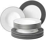 Seltmann 001.756440 NoLimits NL Moments Tafelservice, Anthrazit, 12-teilig