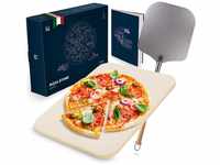 Blumtal Pizzastein - Pizza Stone aus hochwertigem Cordierit für Pizza wie beim
