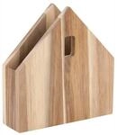 R&auml;der Serviettenhaus aus Akazienholz in der Farbe Braun, Ma&szlig;e: 16cm x 15,5cm x 4cm,