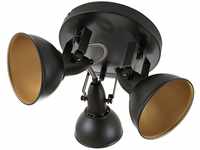 BRILONER - Deckenlampe, Deckenleuchte, Rondell 3 Dreh-und Schwenkbaren Spots Im