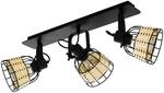 EGLO Deckenlampe Anwick 1, 3 flammige Deckenleuchte Vintage, Boho, Deckenstrahler aus
