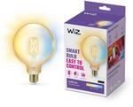 WiZ Tunable White Amber LED Lampe E27 (640 lm), G125, 50 W Filament Lampe im Vintage