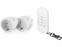 Smartwares SH4-99574 Indoor-Steckdosenschalterset – Plug & Connect, 2 Smarte