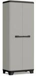 Keter Hochschrank Planet &ndash; recycelter Kunststoff, Grau/Schwarz, 680 x 390 x 1730 mm