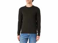 JACK & JONES Dünner Langarm Strickpullover Rundhals Basic Sweater Shirt Jumper