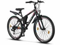 Licorne Bike Guide Premium Mountainbike in 20 24 26 Zoll Fahrrad für Mädchen...