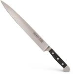 G&Uuml;DE Solingen - Schinkenmesser geschmiedet, 26 cm, POM schwarz, ALPHA,