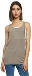 Urban Classics Damen Sport Tank Top Ladies Loose Burnout Tank TB456, Gr. Small, Gr&uuml;n