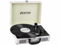 Fenton RP115D Koffer Plattenspieler Bluetooth, Plattenspieler mit Lautsprecher,