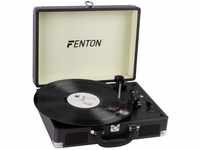 Fenton RP115C Koffer Plattenspieler Bluetooth, Plattenspieler mit Lautsprecher,