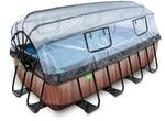 EXIT Toys Aufstellpool Rechteckig 400 x 200 x 100 cm mit Sandfilterpumpe &ndash; Mit